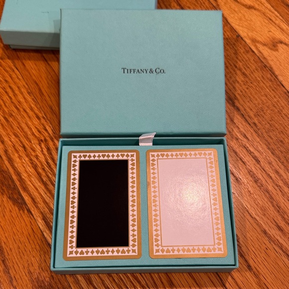 Tiffany & Co. Card Set in Blue Box with Black and White Cards